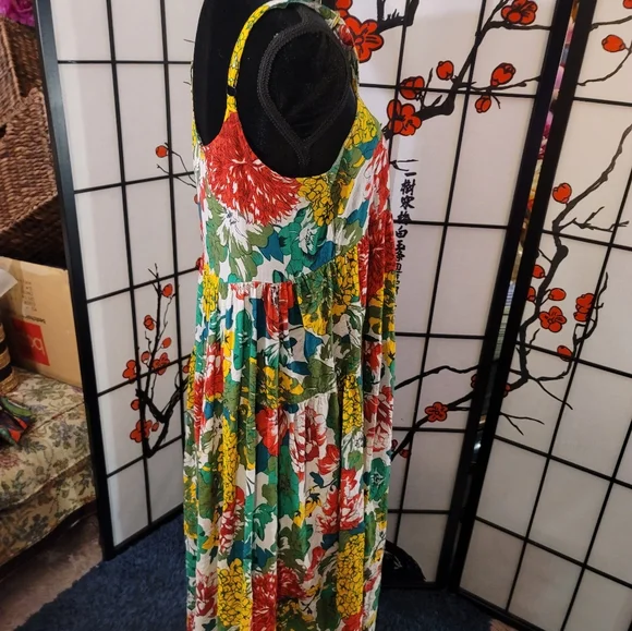 EMPIRE FLORAL PATTERN STRAPPY SUNDRESS/SIZE MEDIUM/LAYERED PIECES/SIZE MEDIUM - Picture 9 of 9